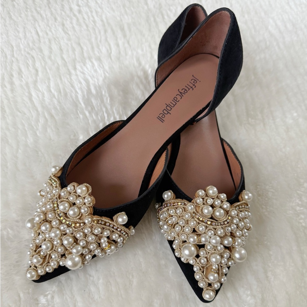 Jeffrey Campbell pearl flat shoes